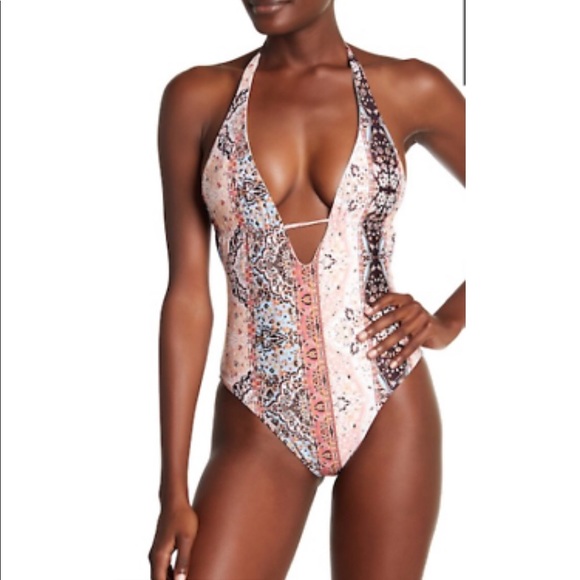 l*space Other - 10 L*Space Pamela Plunge Scoop Back Swimsuit